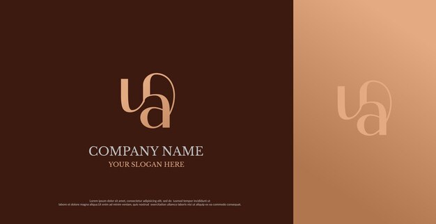 Vector de diseño inicial del logotipo de la UA