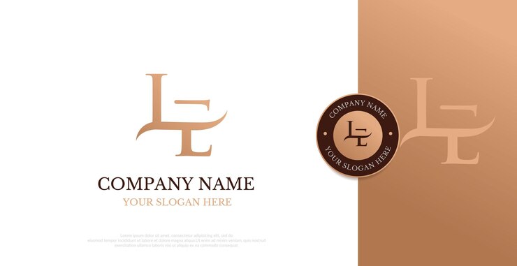 Vector vector de diseño inicial del logotipo le