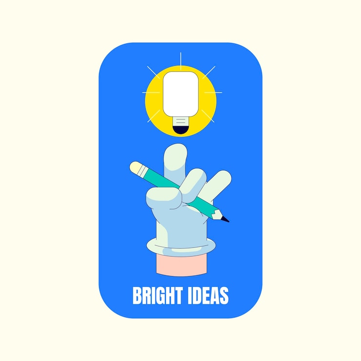 Vector vector de diseño de insignia de ideas brillantes