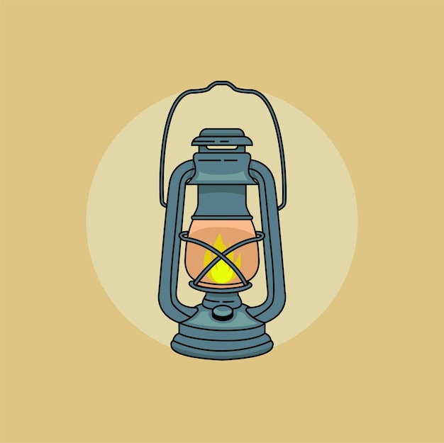 Vector De Diseño De Lámpara Tradicional De Lattern