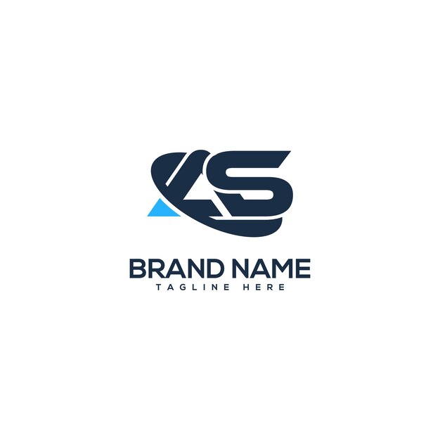 Vector de diseño de la letra profesional AS SA Technology Logo