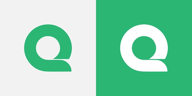 Vector de diseño de la letra Q del logotipo