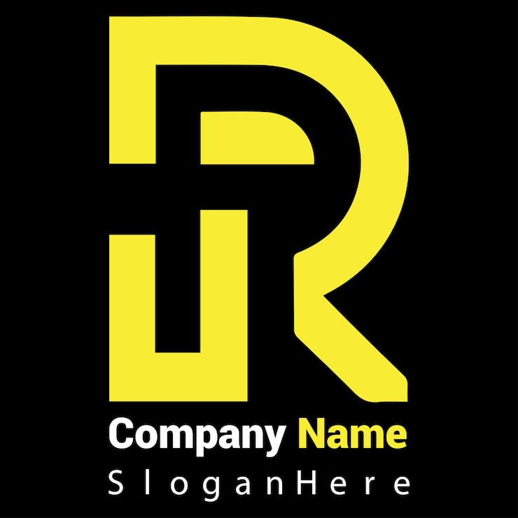 Vector vector de diseño de la letra r del logotipo