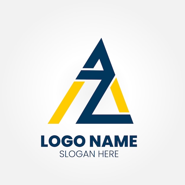 Vector vector de diseño de letras de logotipo premium az o za.