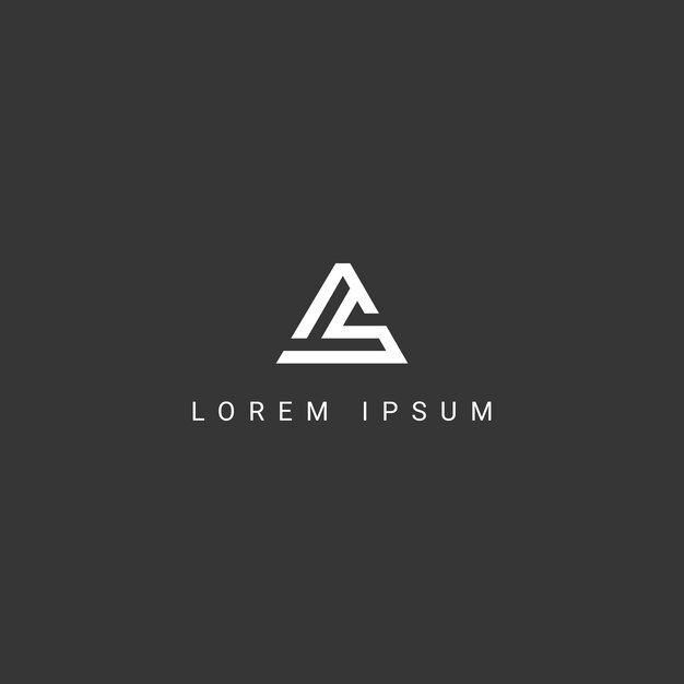 Vector de diseño de letras con logotipo SA con colores negros