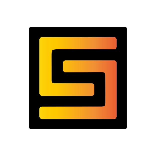 Vector de diseño de letras del logotipo SG