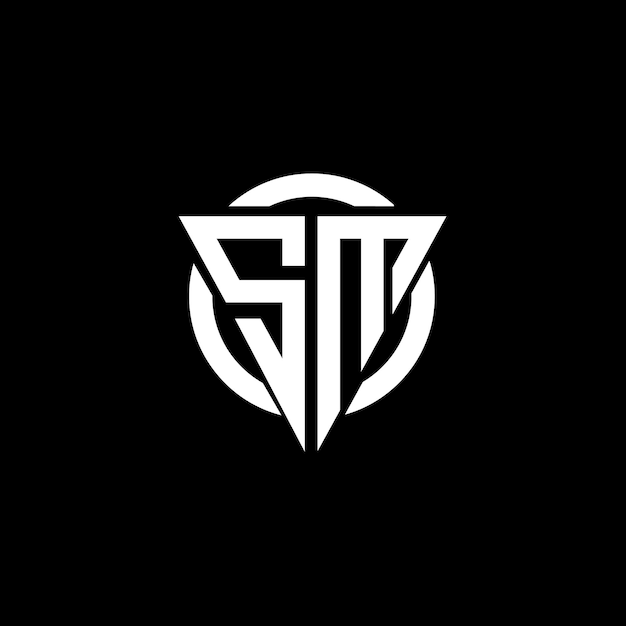 Vector de diseño de letras SM para su empresa