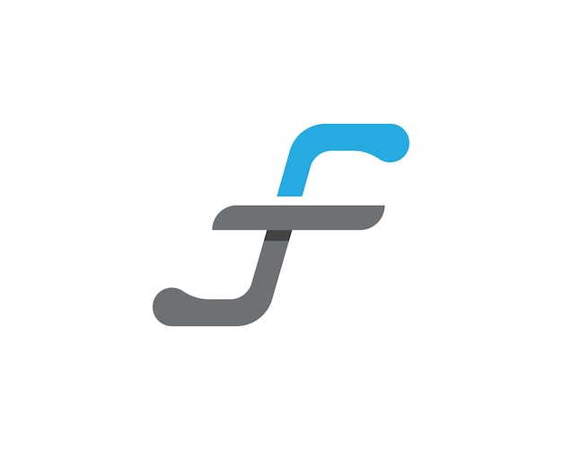 Vector de diseño de logo de letra F