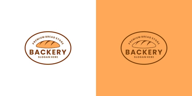 Vector de diseño de logo de pastel de panadería para restaurante de comida