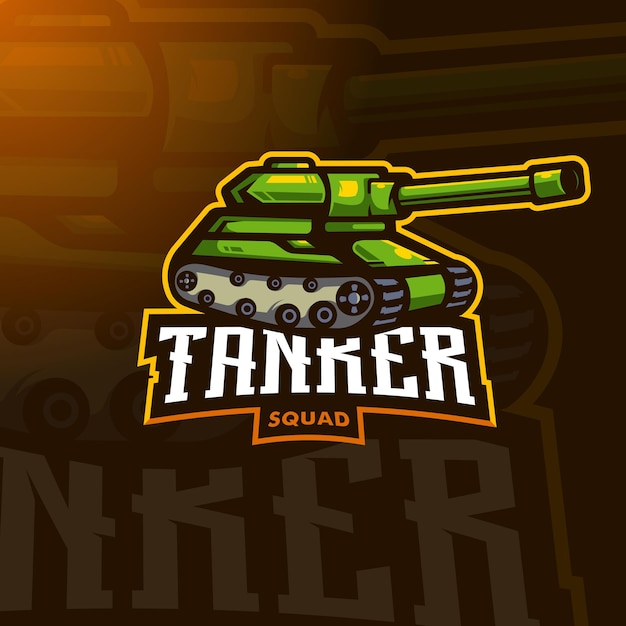 Vector de diseño de logo de tanker sports