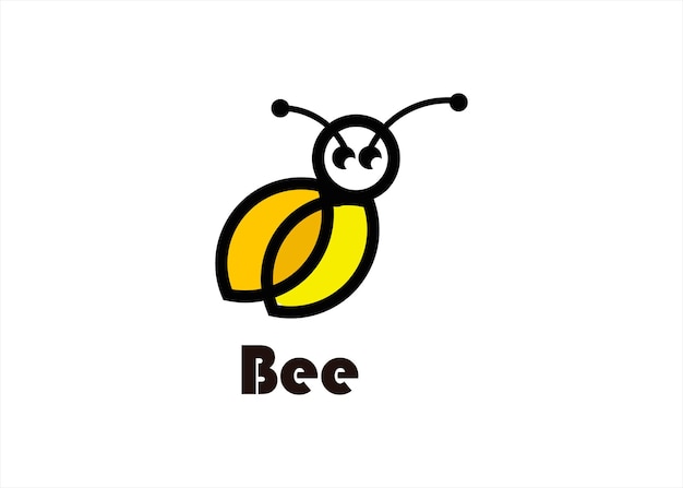 vector de diseño de logotipo de abeja