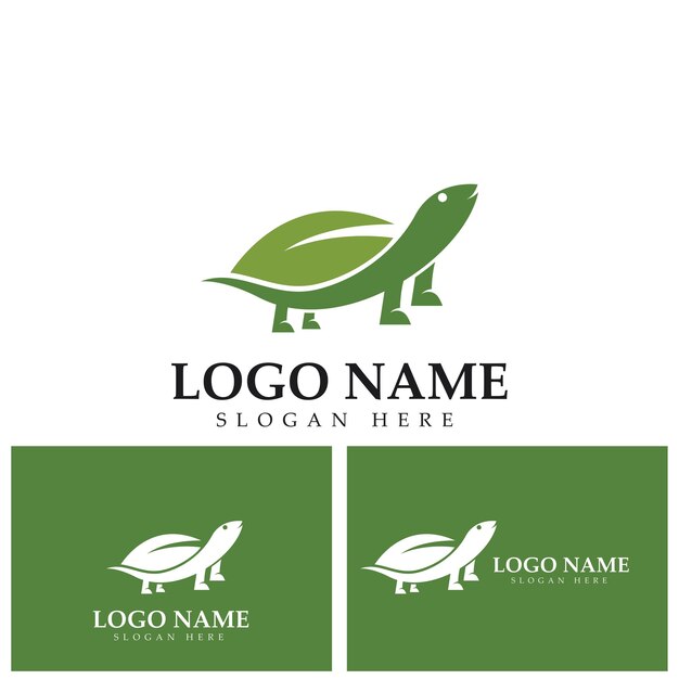 Vector de diseño de logotipo abstracto de tortuga