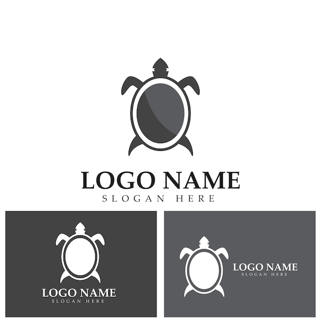 Vector de diseño de logotipo abstracto de tortuga