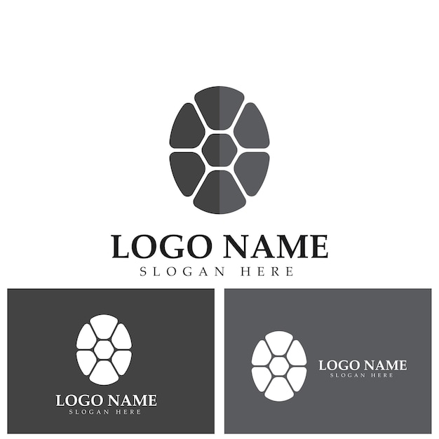 Vector de diseño de logotipo abstracto de tortuga