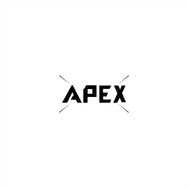 Vector de diseño del logotipo de apex