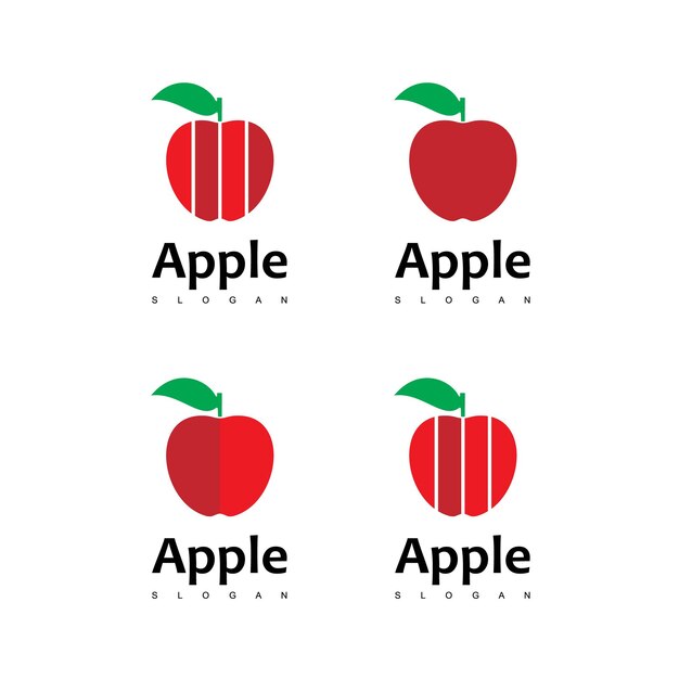 Vector de diseño de logotipo de apple