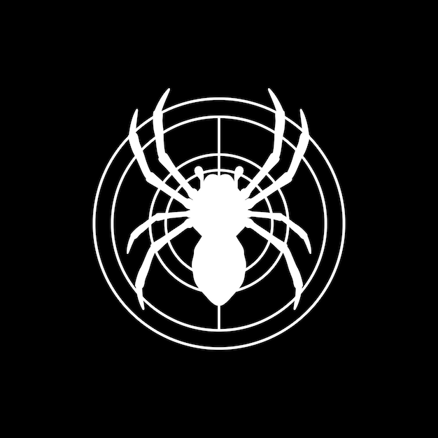 Vector de diseño del logotipo de la araña
