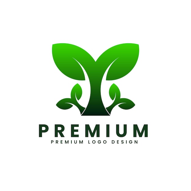 Vector de diseño de logotipo de árbol de naturaleza