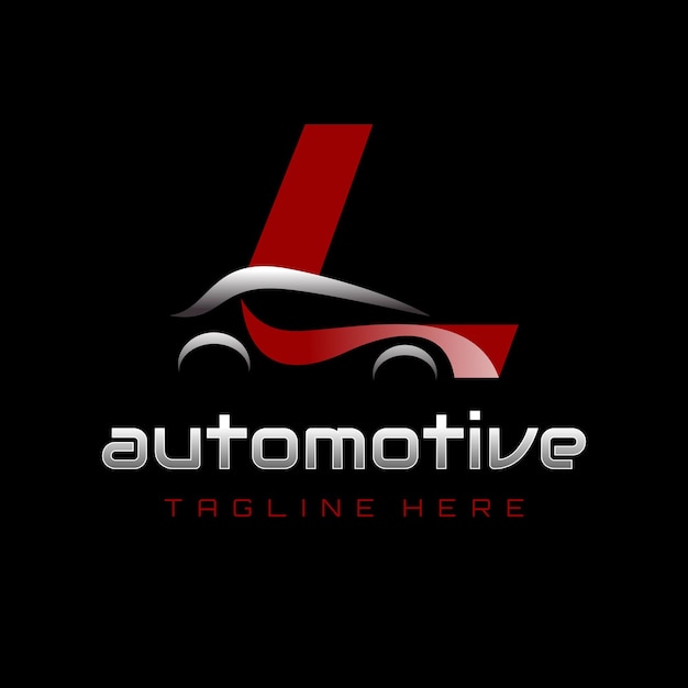Vector de diseño del logotipo automotriz de la letra L