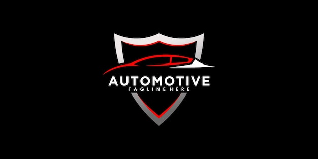 Vector de diseño de logotipo de automóvil automotriz y de servicio con concepto creativo