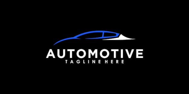 Vector de diseño de logotipo de automóvil automotriz y de servicio con concepto creativo