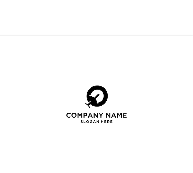 Vector de diseño de logotipo de avión