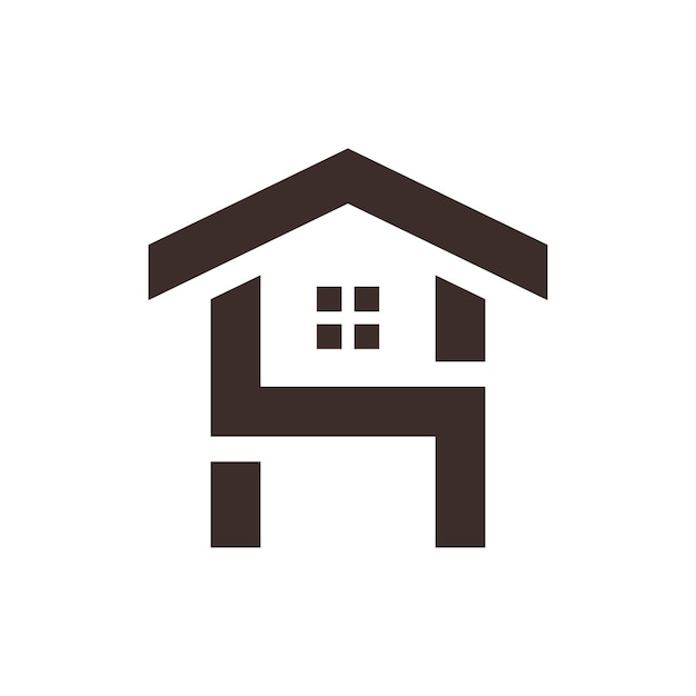 Vector de diseño de logotipo de bienes raíces para techos