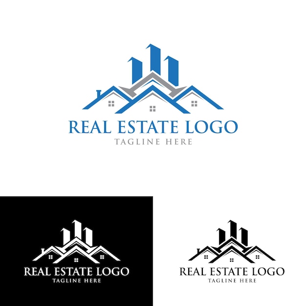 Vector de diseño de logotipo de bienes raíces