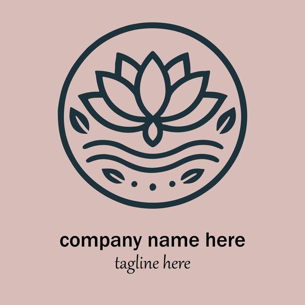 Vector de diseño del logotipo de bienestar