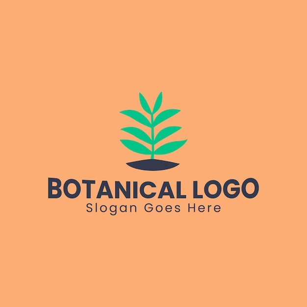 Vector de diseño de logotipo botánico