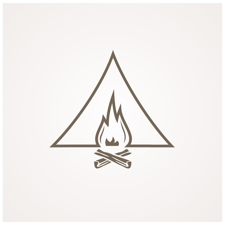 Vector de diseño de logotipo de campamento