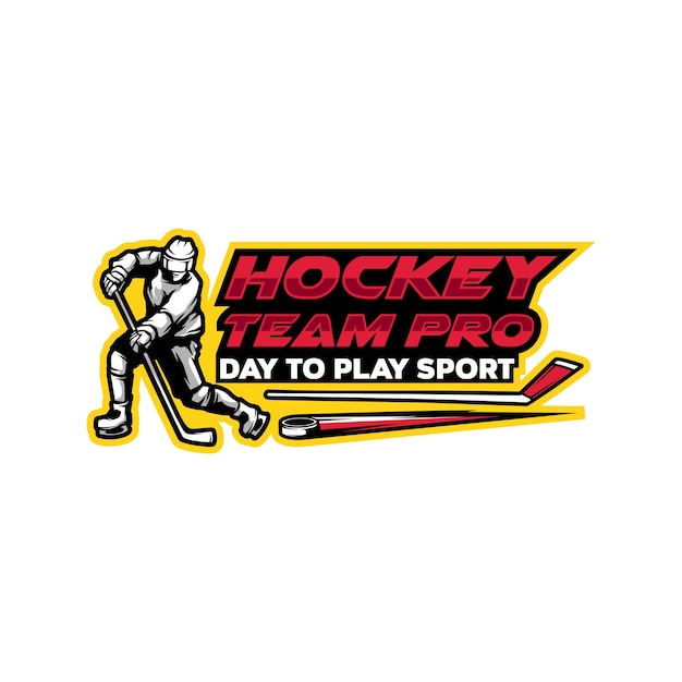Vector de diseño del logotipo del campeonato de hockey
