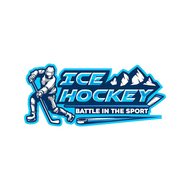 Vector de diseño del logotipo del campeonato de hockey