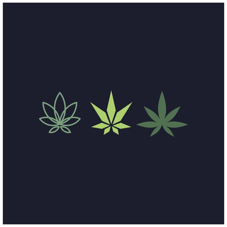 Vector de diseño de logotipo de cannabis