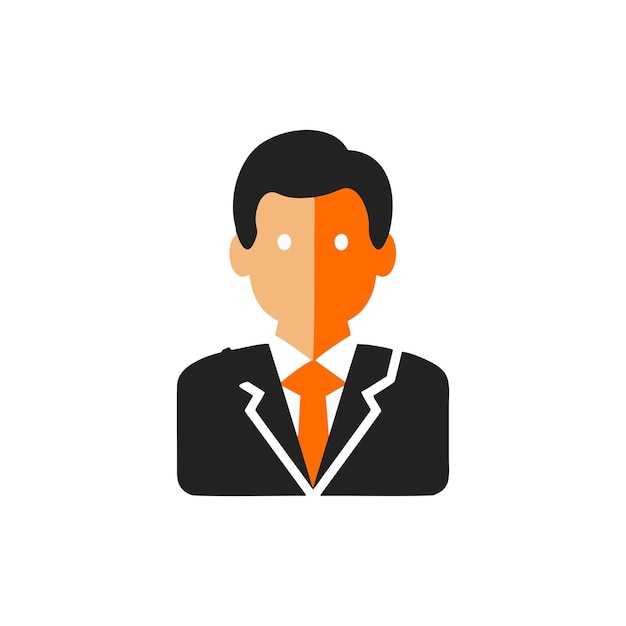 Vector de diseño de logotipo de carácter masculino Vector de logotipo masculino