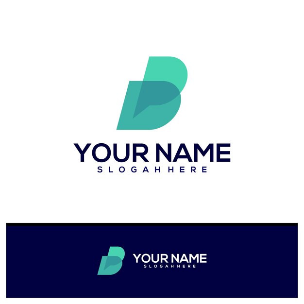 Vector de diseño de logotipo de carta BP Ilustración de plantilla de conceptos de logotipo de BP creativo