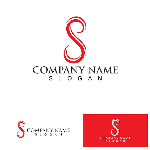 Vector de diseño de logotipo de carta corporativa S Business