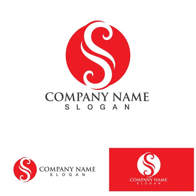 Vector de diseño de logotipo de carta corporativa S Business