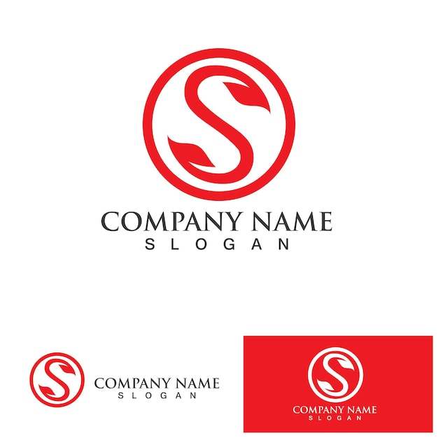 Vector de diseño de logotipo de carta corporativa S Business