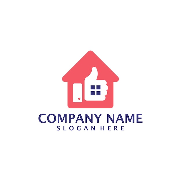 Vector de diseño de logotipo de la casa Concepto de plantilla de diseño del logotipo de casa
