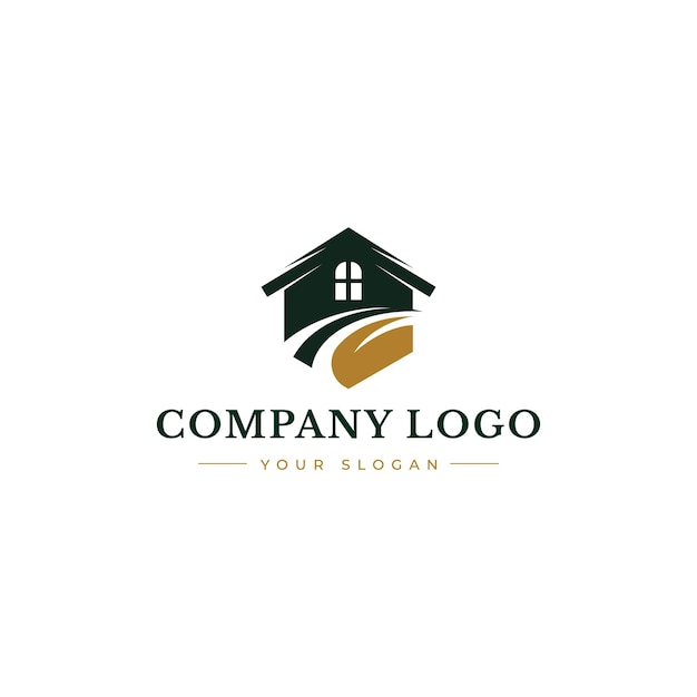 Vector de diseño de logotipo de casa de construcción