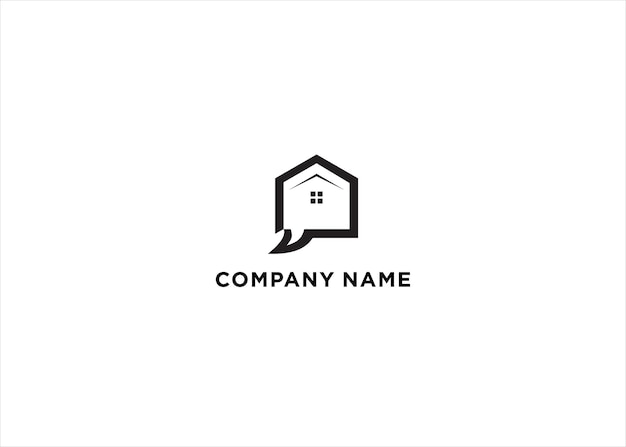 Vector de diseño de logotipo de chat