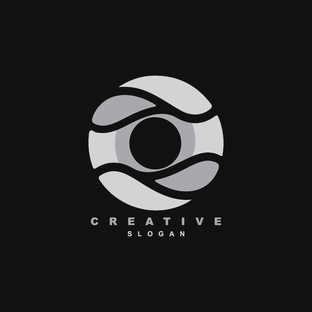 Vector de diseño de logotipo de círculo de monograma abstracto para su marca o negocio