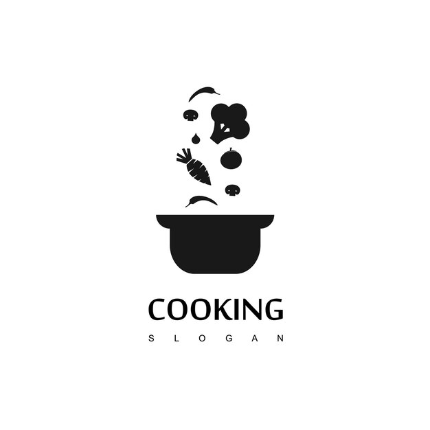 Vector de diseño de logotipo de cocina