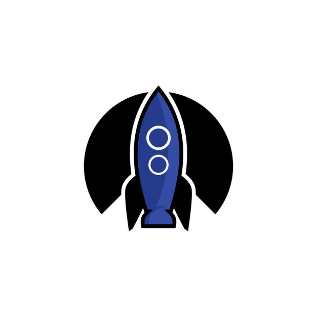 Vector de diseño de logotipo de cohete Concepto de diseño de logotipo de nave espacial