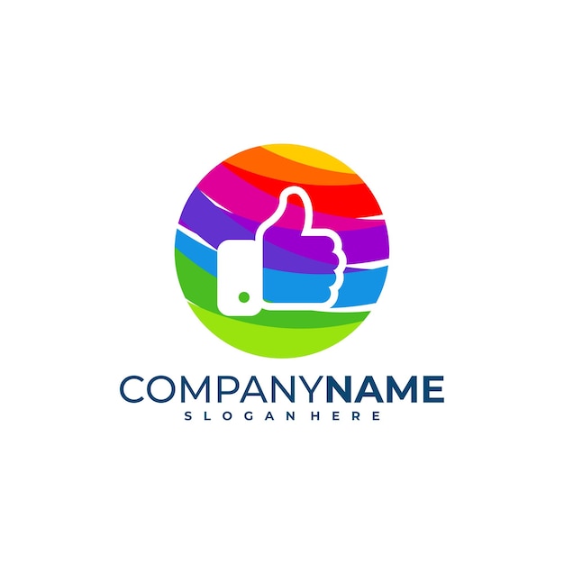 Vector de diseño de logotipo colorido como buen concepto de plantilla de diseño de Logotipo