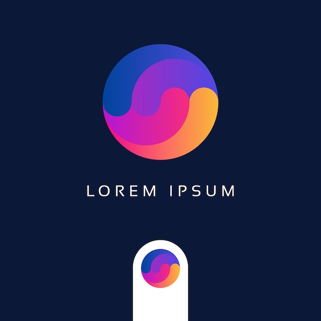 vector de diseño de logotipo Concepto de monograma único moderno