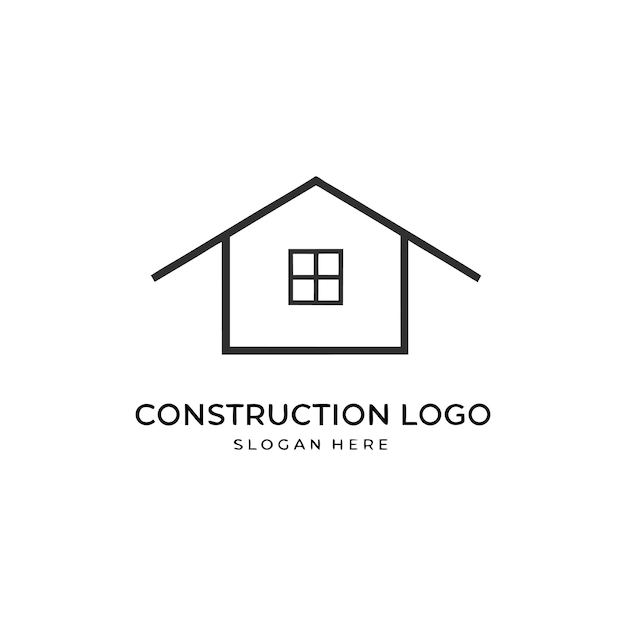 vector de diseño de logotipo de construcción