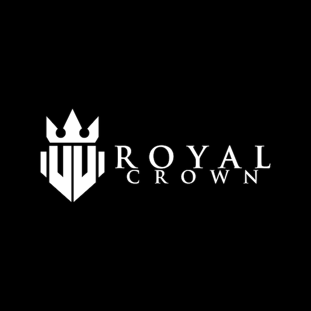 Vector de diseño de logotipo de corona real