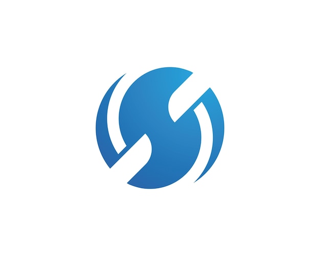 Vector de diseño de logotipo corporativo de la letra S